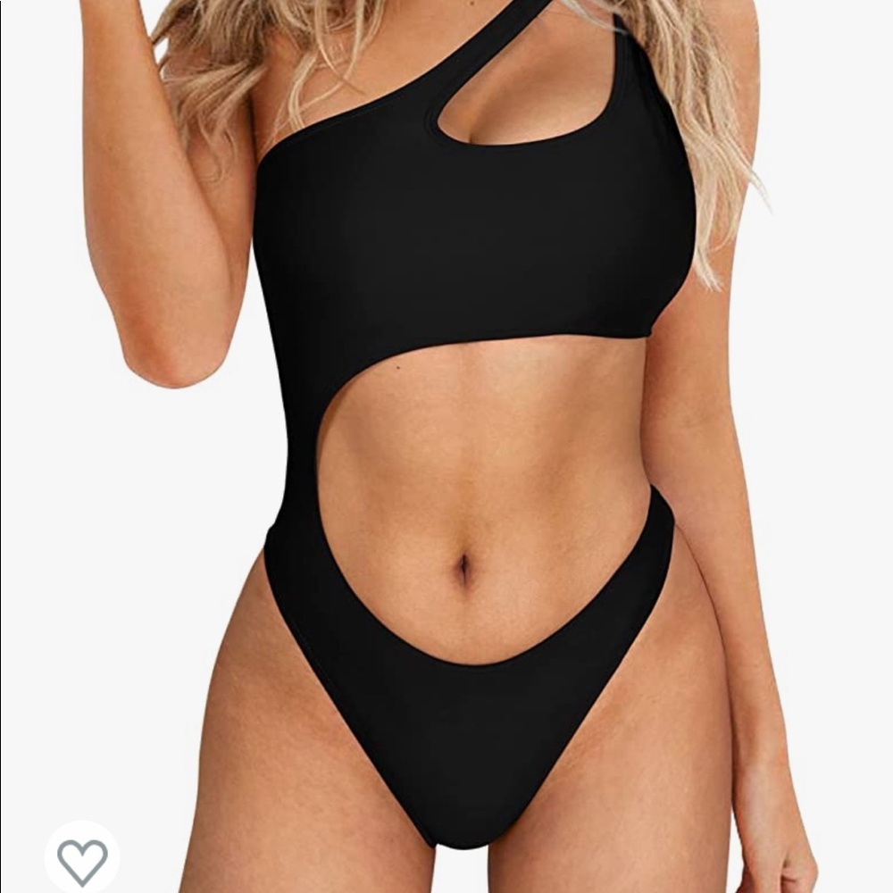 Never worn black one piece bathing suit